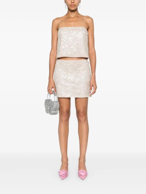 ROTATE BIRGER CHRISTENSEN sequin-embellished blouse - Neutrals - zdjęcie produktu nr 2