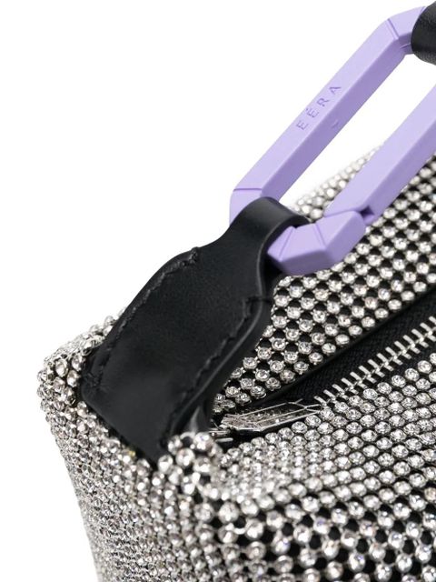 EÉRA crystal-embellished moon bag - Black