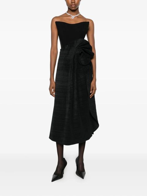 Magda Butrym floral-knot skirt - Black - zdjęcie produktu nr 2