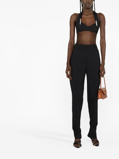 Jacquemus tapered-leg trousers - Black - zdjęcie produktu nr 2