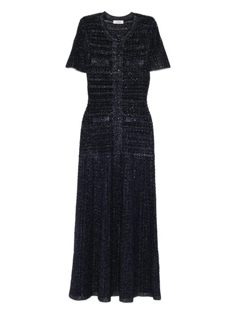 SANDRO embellished knitted maxi dress - Blue - zdjęcie produktu nr 1