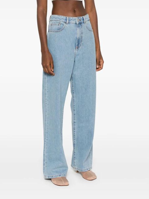 Róhe low-waist wide-leg jeans - Blue