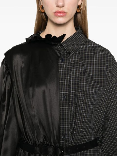 Balenciaga 50/50 shirt dress - Black