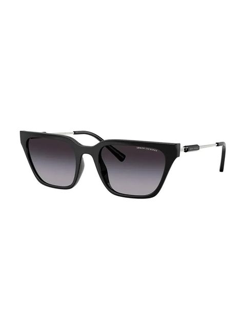 Armani Exchange okulary przeciwsłoneczne damskie kolor bordowy 0AX4158S