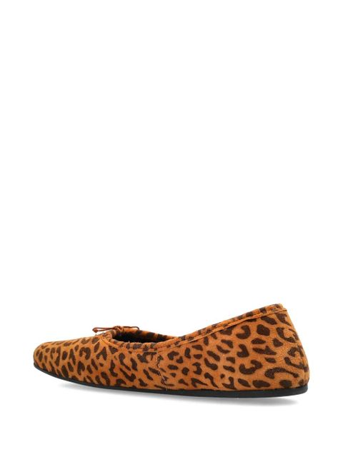 Vivienne Westwood leopard print bow trainers - Brown
