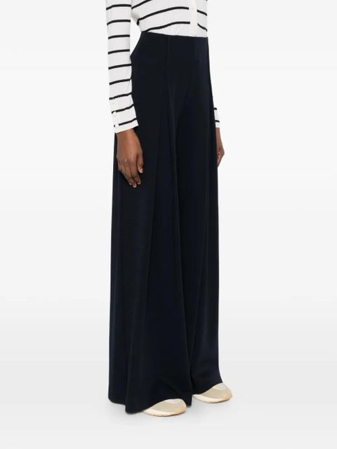 Max Mara elastic-waistband flowing trousers - Blue