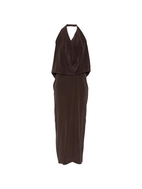 Alysi halterneck maxi dress - Brown - zdjęcie produktu nr 1