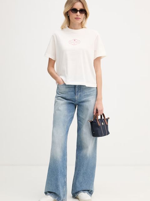 Calvin Klein Jeans T-shirt damski bawełniany - zdjęcie produktu nr 1