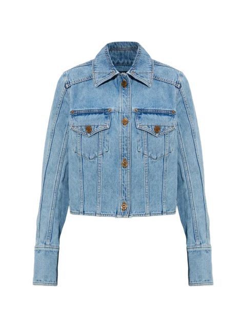 Balmain buttoned denim jacket - Blue - zdjęcie produktu nr 1
