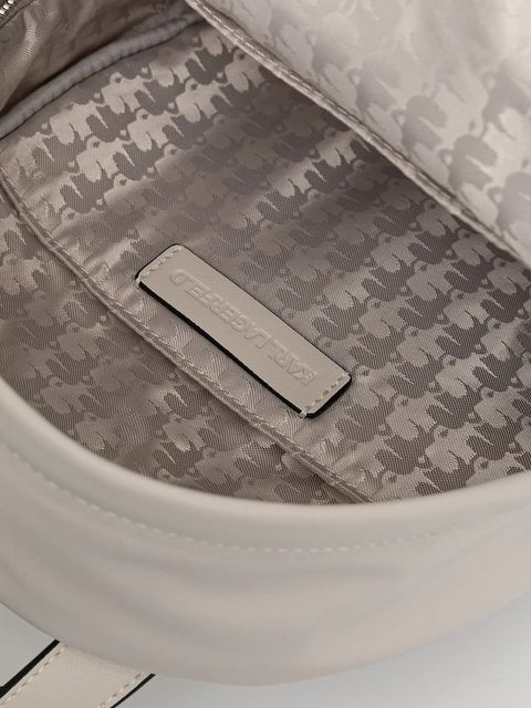 Karl Lagerfeld plecak damski kolor beżowy mały gładki A2W30081