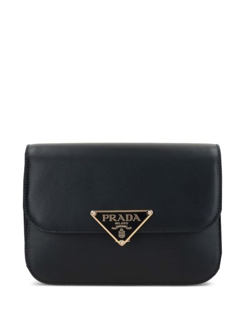 Prada triangle-logo crossbody bag - Black - zdjęcie produktu nr 1