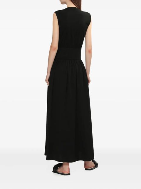 TOTEME sleeveless pleated maxi dress - Black