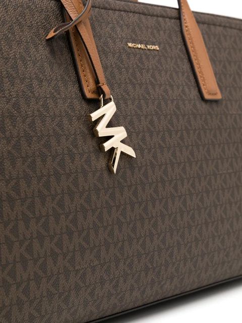 Michael Kors logo print tote bag - Brown