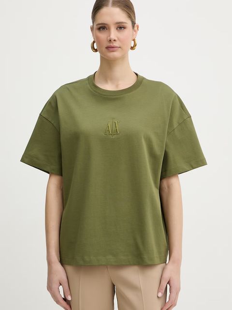Armani Exchange T-shirt damski bawełniany - zdjęcie produktu nr 1