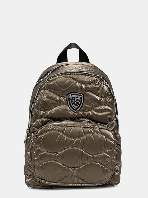 Blauer plecak damski kolor zielony mały gładki WAVE03 - zdjęcie produktu nr 1