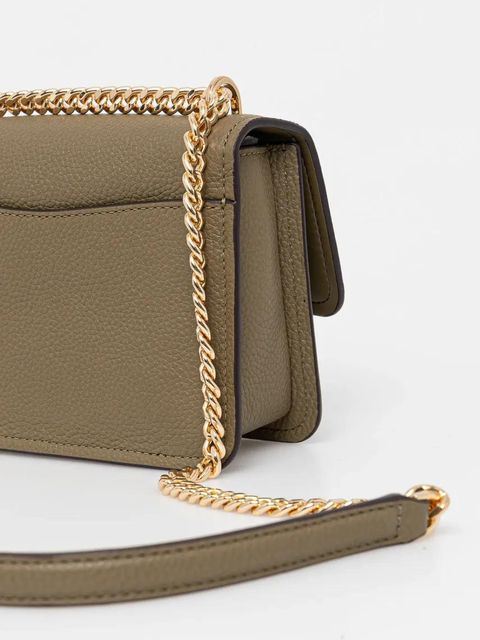 MICHAEL Michael Kors torebka skórzana kolor zielony 32T4GC7C1T