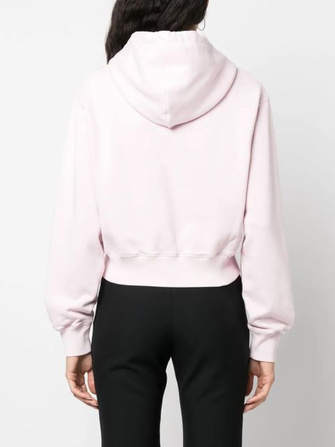 AMBUSH cropped cotton hoodie - Pink