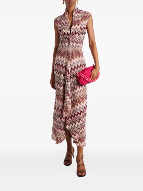 Missoni large Zigzag-pattern clutch bag - Pink