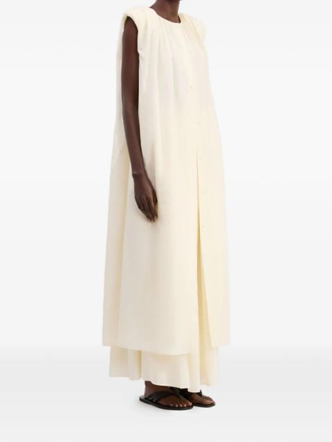 LouLou de Saison button-fastening midi dress - Neutrals - zdjęcie produktu nr 2