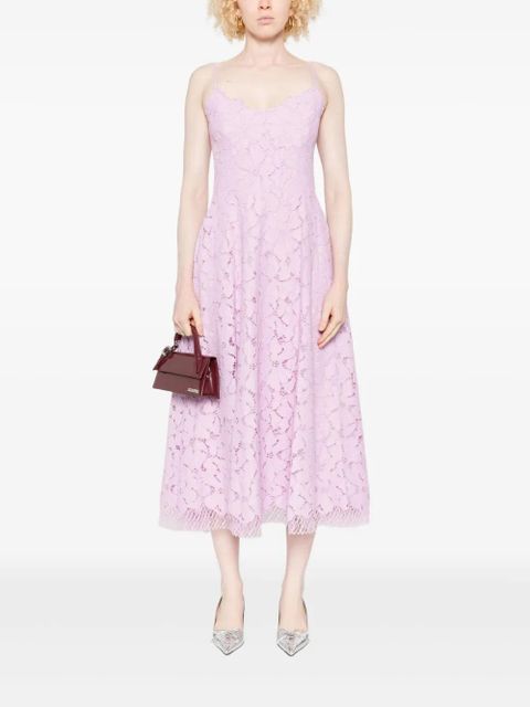 Simkhai floral-lace midi dress - Pink - zdjęcie produktu nr 2