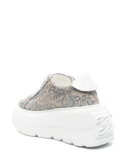 Casadei platform sneakers - Neutrals