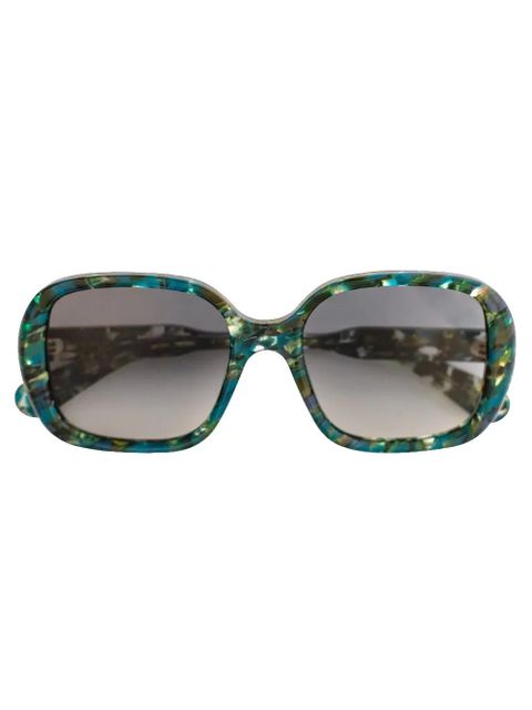 Chloé patterned square-frame sunglasses - Green - zdjęcie produktu nr 2