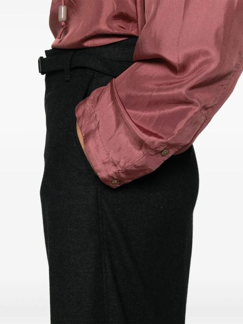 LEMAIRE belted tailored trousers - Grey