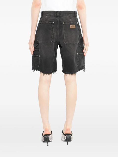 Alexander Wang Zip Mid-Rise Carpenter Shorts - Black