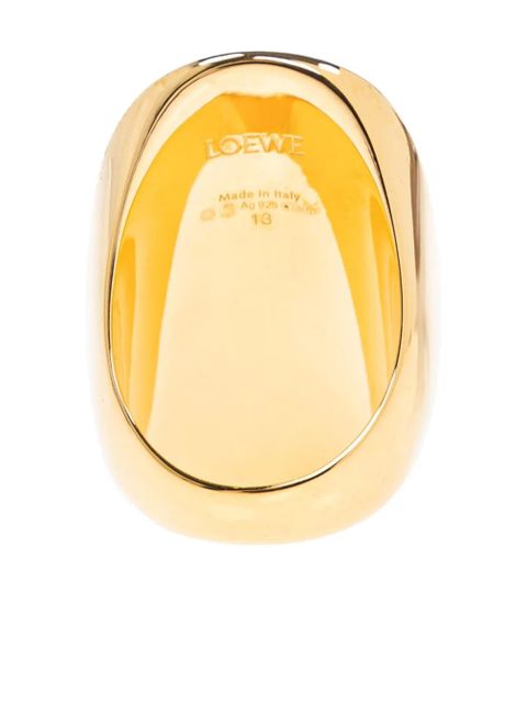 LOEWE logo-engraved ring - Gold