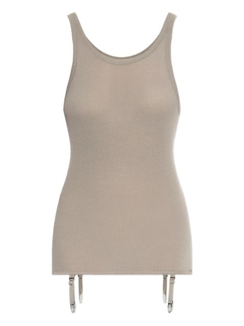 LEMAIRE ribbed suspender top - Neutrals - zdjęcie produktu nr 1