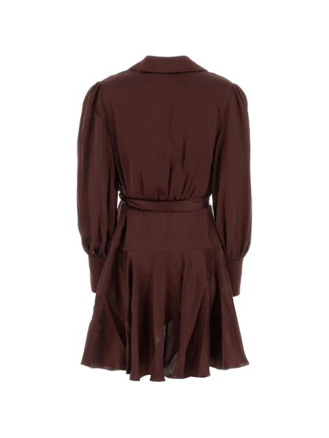 ZIMMERMANN ruffled silk mini dress - Brown - zdjęcie produktu nr 2