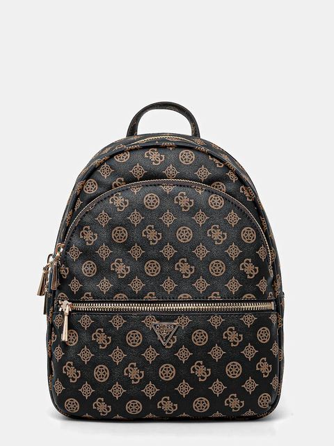 Guess plecak MANHATTAN damski kolor brązowy mały wzorzysty HWPG71 18330 - zdjęcie produktu nr 1