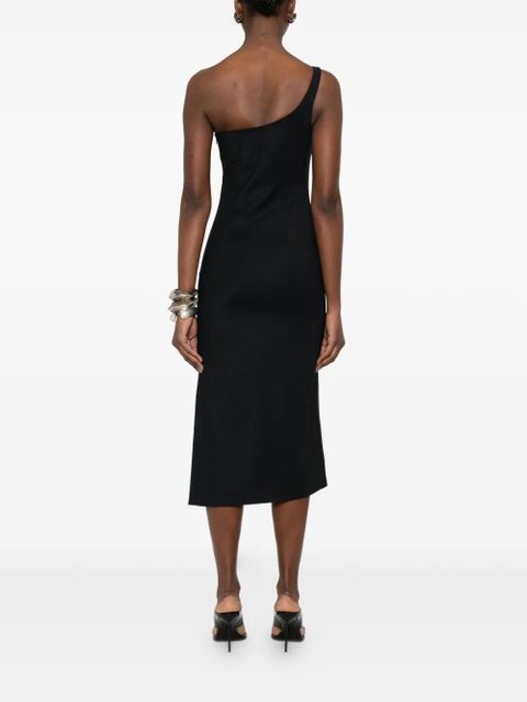 Coperni one-shoulder midi dress - Black