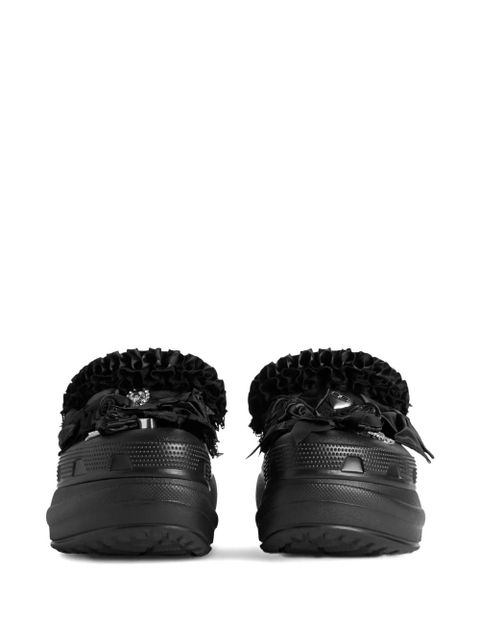 Balenciaga x Crocs™ JIBBITZ™ floral mules - Black