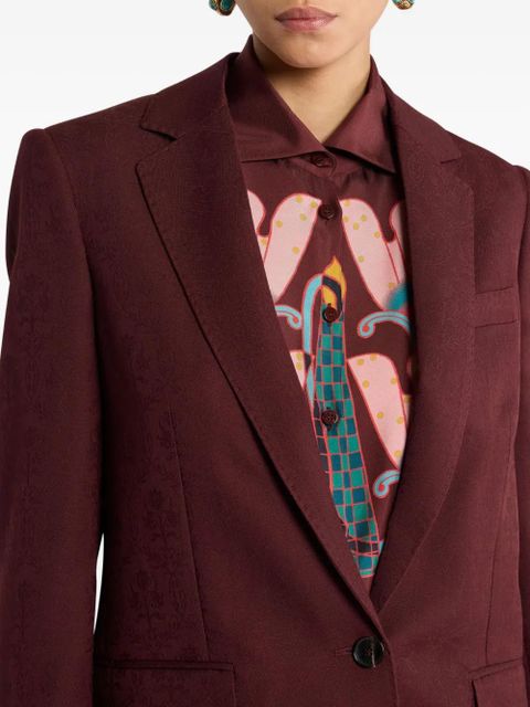 ETRO single-breasted jacket - Red