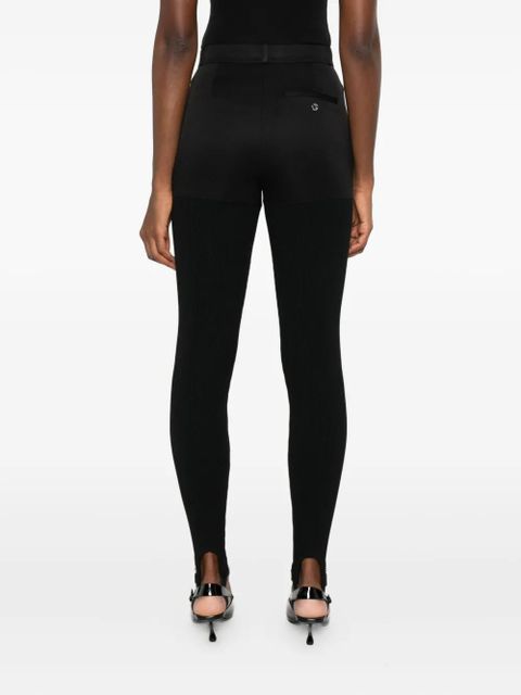 Coperni high-waisted stirrup trousers - Black