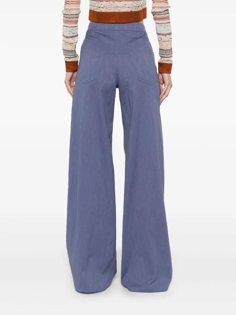 ETRO jacquard trousers - Blue
