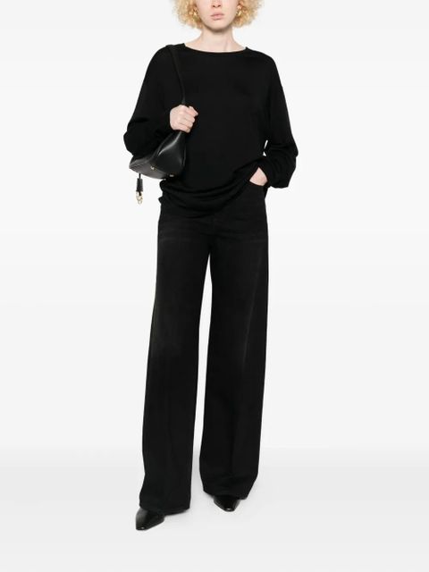 TOTEME round-neck sweater - Black - zdjęcie produktu nr 2