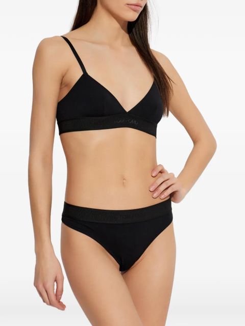 TOM FORD logo-band bra - Black - zdjęcie produktu nr 2