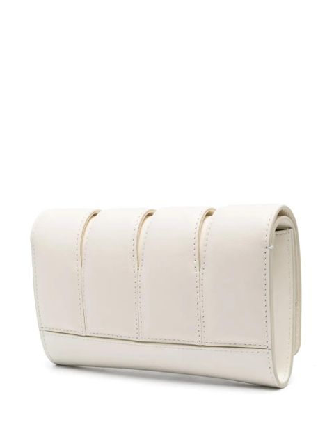 Alexander McQueen The Slash leather clutch bag - White