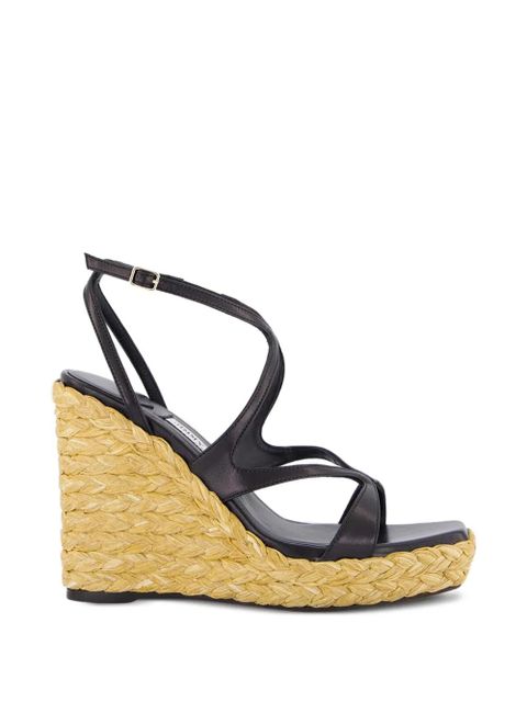 Jimmy Choo wedge-heel sandals - Black