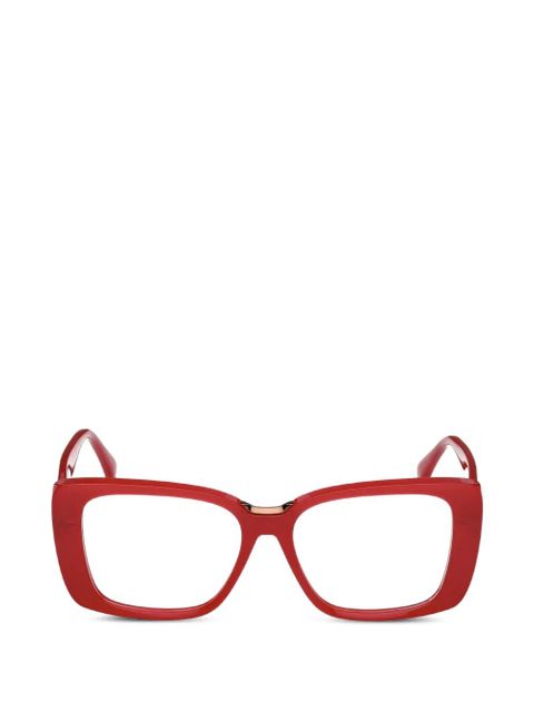 Max Mara Eyewear square-frame glasses - Red - zdjęcie produktu nr 1