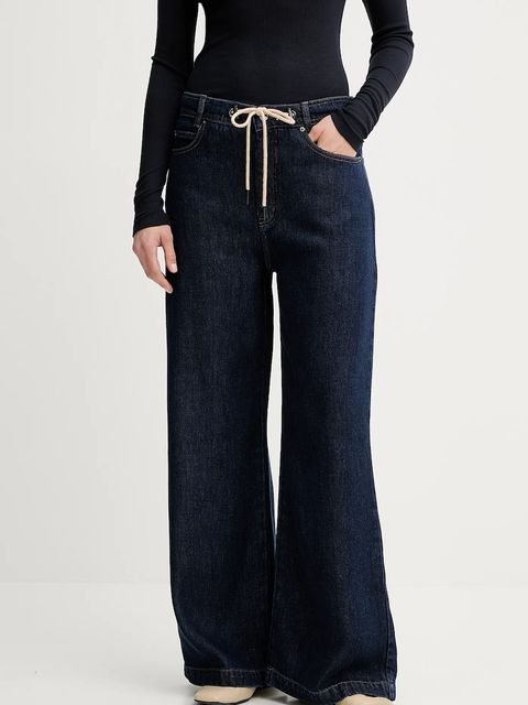 MUNTHE jeansy OBEY damskie kolor granatowy 247143024715 - zdjęcie produktu nr 1