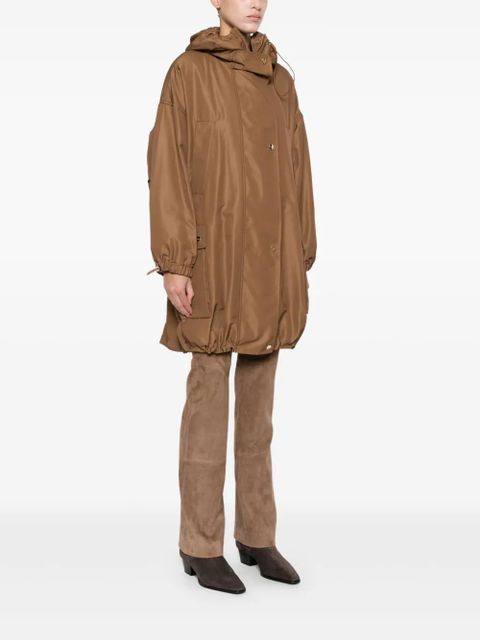 Max Mara hooded flap-pocket jacket - Brown