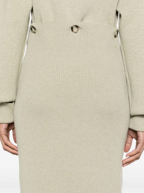 Nanushka modular merino midi dress - Neutrals