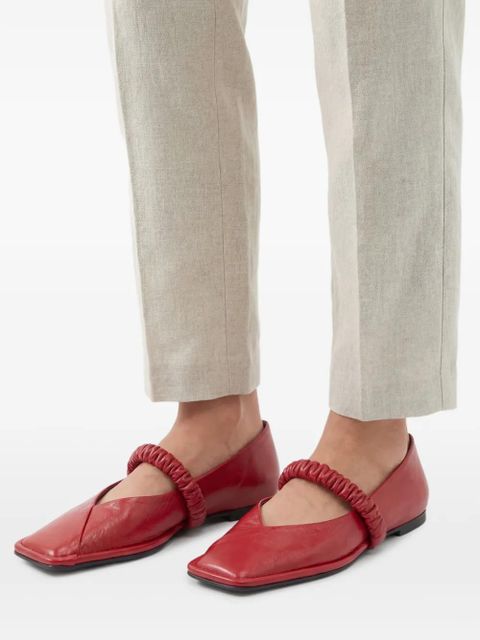 ALOHAS square-toe ballet flats - Red