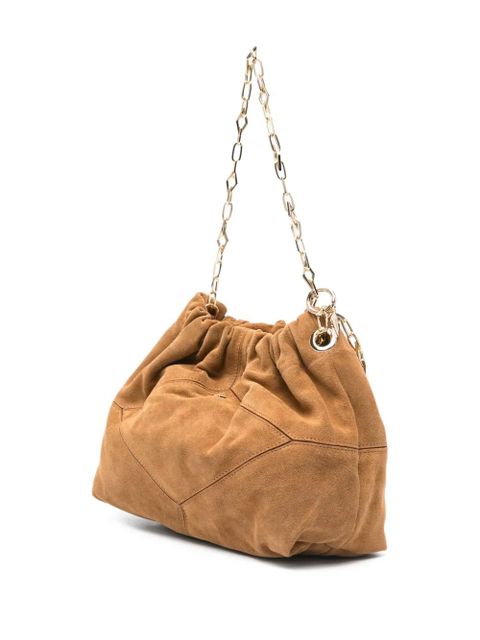 Ba&Sh mini June suede tote bag - Brown