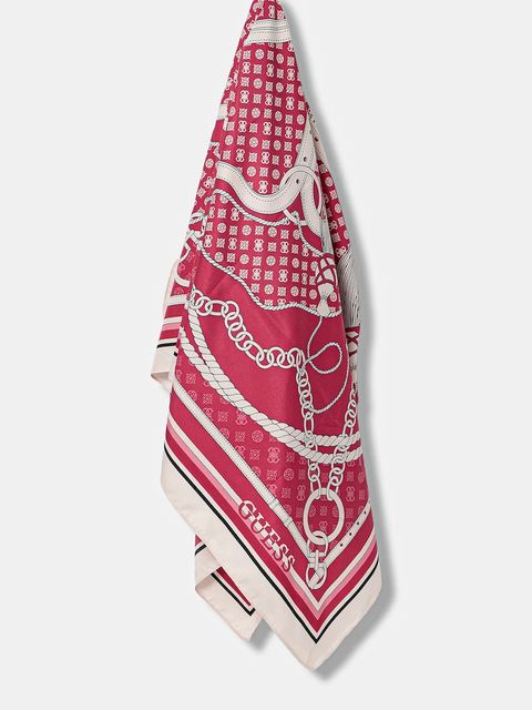 Guess chusta PHOEBE damska kolor różowy wzorzysta AW5340 POL03 - zdjęcie produktu nr 1