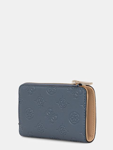 Guess portfel PHOEBE damski kolor niebieski SWPD96 65156