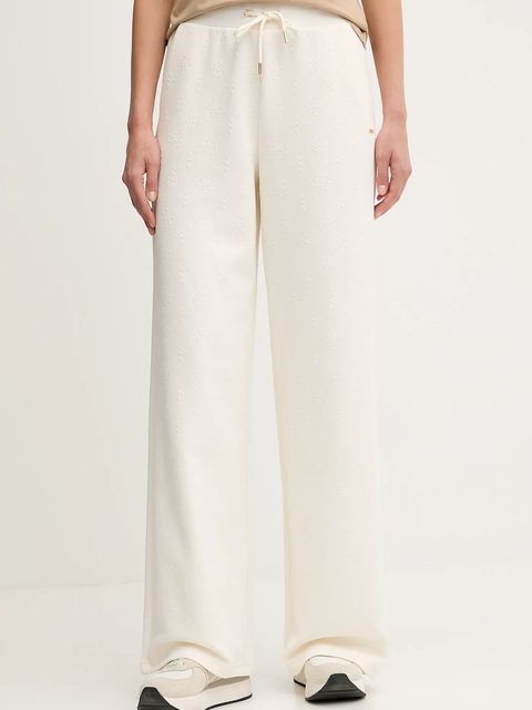 Guess spodnie dresowe PEONY damskie kolor beżowy gładkie V5YB19 KBSL2 - zdjęcie produktu nr 1